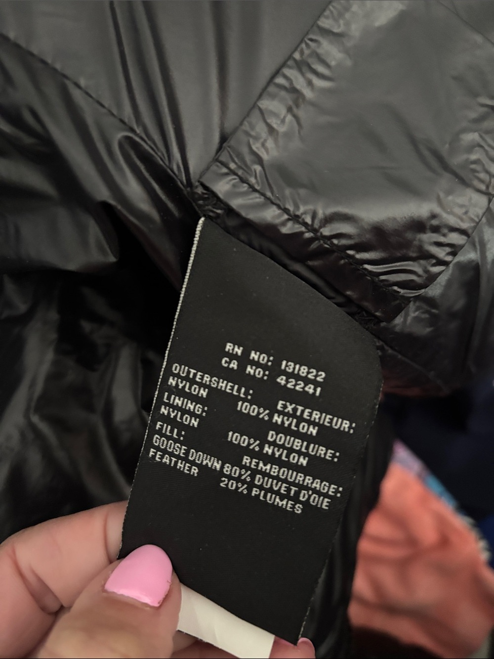 SAM. Shiny Black Puffer Jacket with High Collar size small - Picture 10 of 13